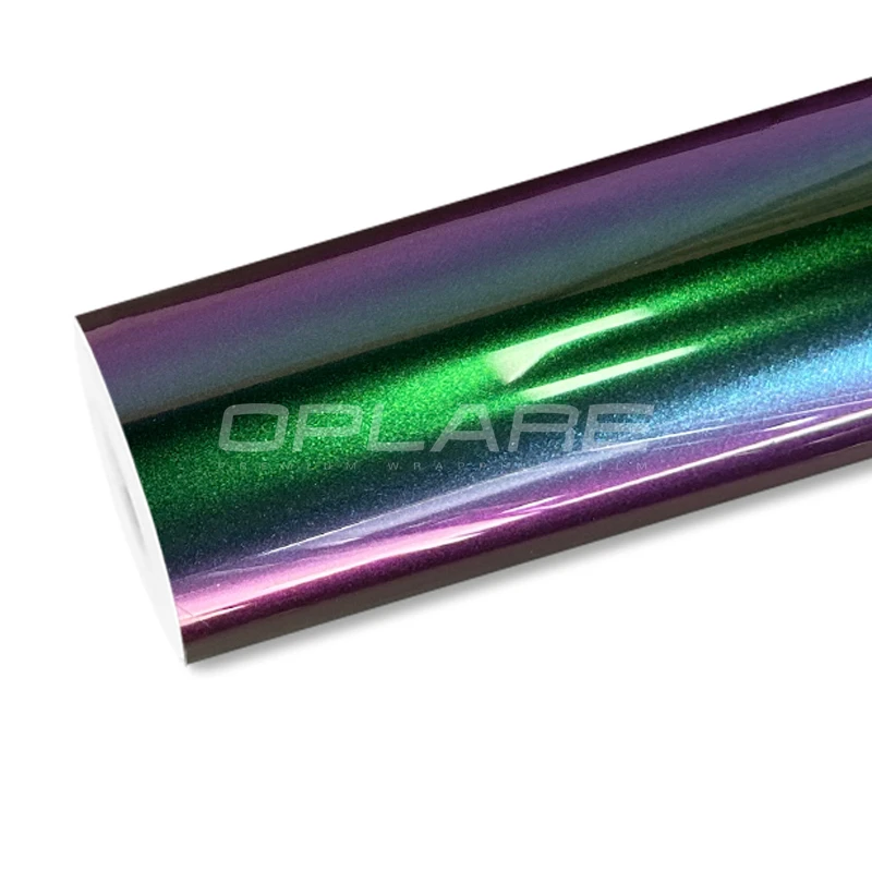 

Highest quality PET Magic Prasinous Red vinyl wrap chameleon vinyl wrap film (PET liner) Warranty quality Warranty