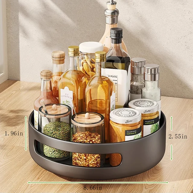 Rotating Spice Rack & Kitchen Countertop Organizer 2