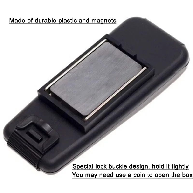 Magnetic Car Bike Stash Safe Lock Spare Key Box Hidden Storage Safe Security Box for Home Office Car Caravan Truck