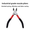 Sharp Diagonal Nozzle Pliers Electronic Cutting Tool for Plastic Gate Metal Wire Cable Precision Flush Cutter for DIY Repair 6