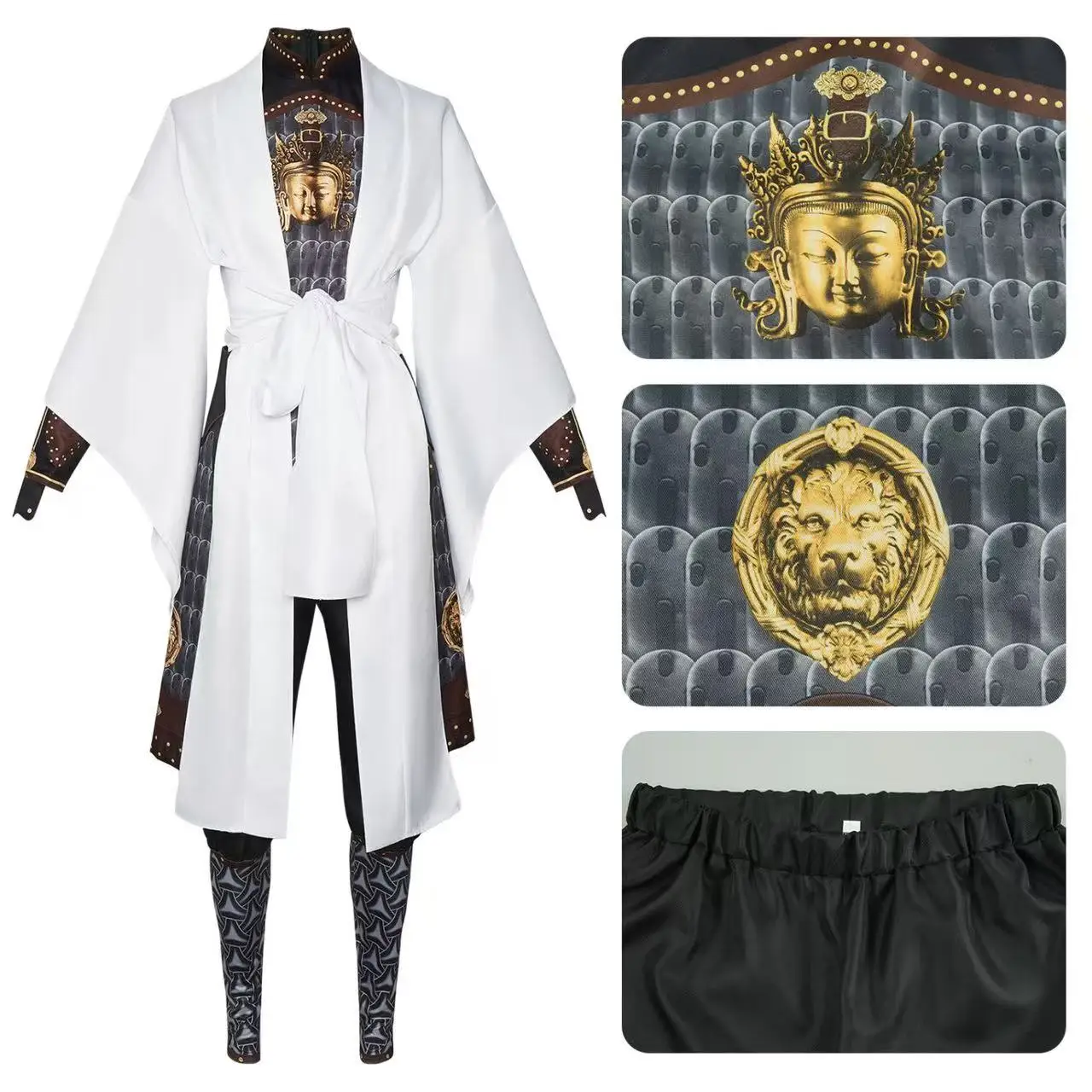 Chinese Mythology Erlang Shen Three-Eyed God Cosplay Costume