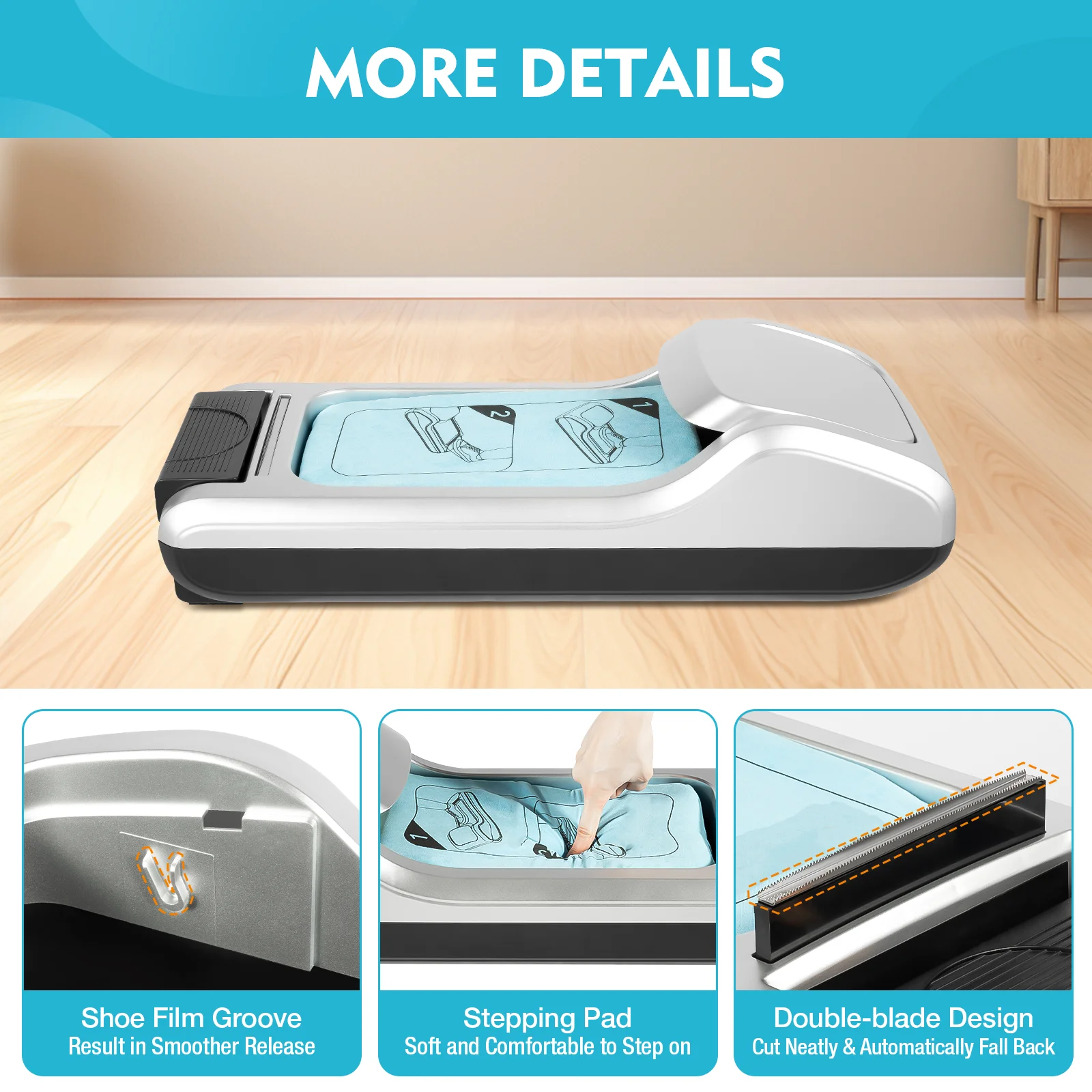Portable Automatic Shoe Cover Machine Space Gray