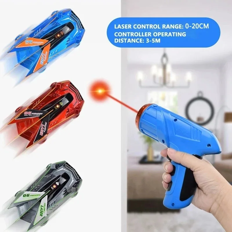 Rc Car Infrared Laser Stunt Tracking Wall Ceiling Climbing Light Remote Control Drifting Car Electric Anti-gravity Car Boy Toys 3