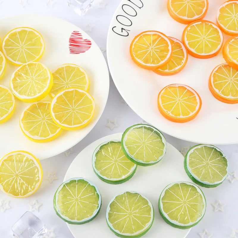 Artificial Fruits and Vegetables 5PCS 5cm PVC for Christmas Kitchen Wedding