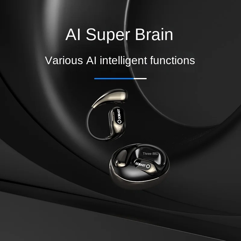 무선 블루투스 144 언어 AI 번역기 장치 이어폰 Bluetooth5.4 동시 통역 음성 번역 헤드셋