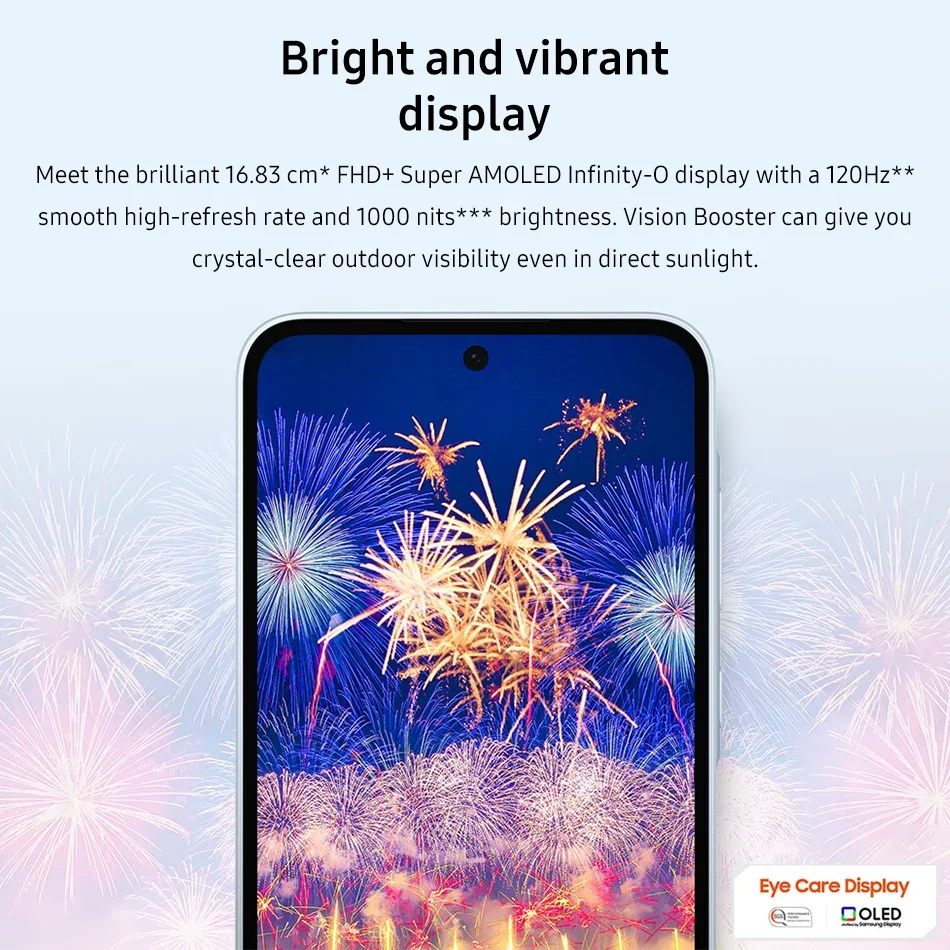 Samsung Galaxy A35 5G NFC Smartphone Octa Core 6.6\'\' 120Hz AMOLED Display 50MP OIS Triple Camera 5000mAh Battery Mobile Phone