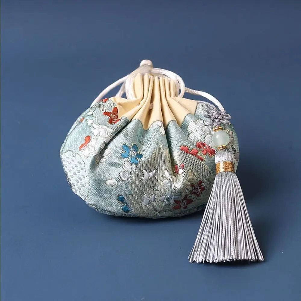 Necklaces Case Cloth Multi Color Drawstring Flower Pattern Empty Sachet Purse Pouch Chinese Style Storage Bag Women Jewelry Bag
