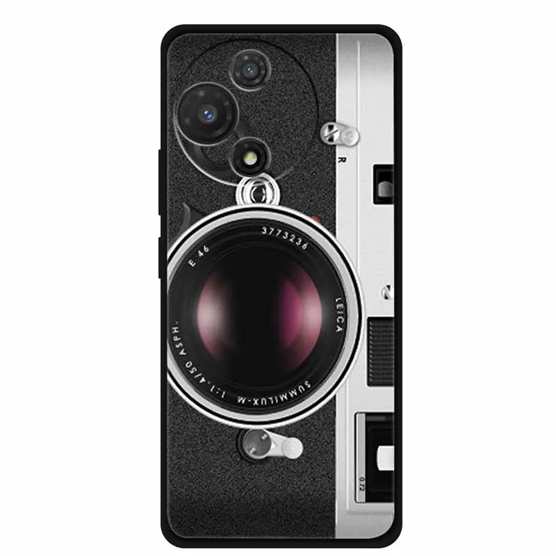 Black Soft Silicone TPU Phone Case with Cool Wolf Design - Shockproof and Protective Cover