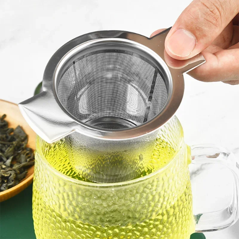 Tea Strainer Stainless Steel Reusable Pot Spice Strainer Leakage Tea Infuser Kitchen Accessories Filter Accessories
