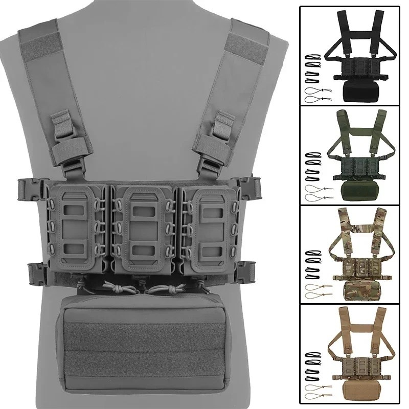 

Tactical Chest Rig With Magazine Pouch Storage Bag MOLLE Hunting Training Shooting Protect Vest Airsoft Gear Cs Combat Paintball