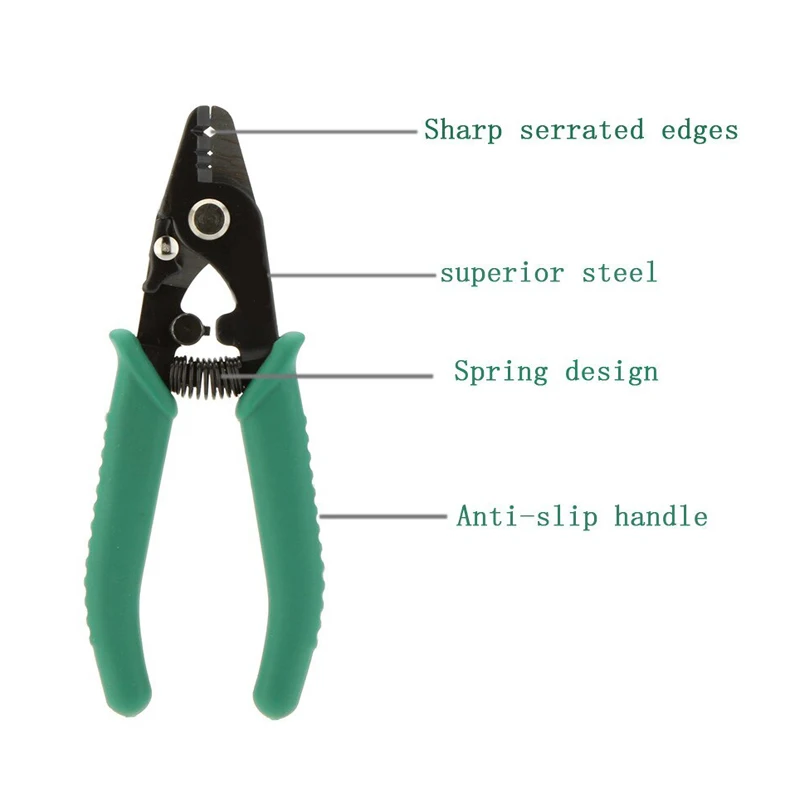 8PK-326 clamp Fiber Optic Stripper Tri-Hole Fiber stripping pliers Tool FTTH FIber Wire stripper Tools Free Shipping