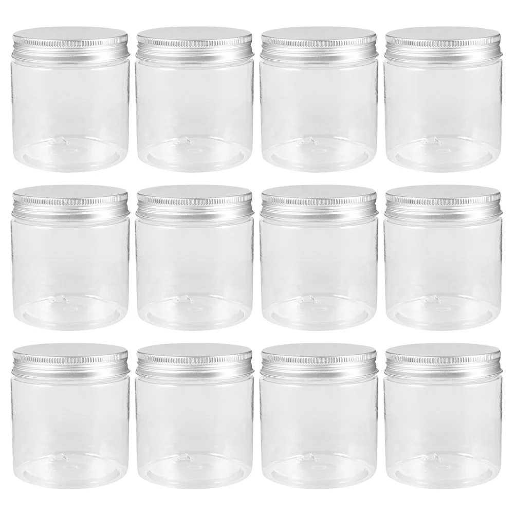 

Small Mason Jars Airtight Lids: 12Pcs Wide Mouth Clear Spices Canning Drinking Jars