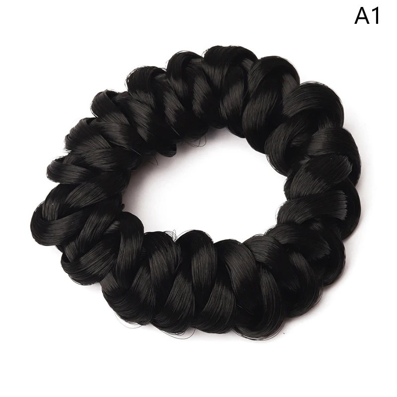 Elastic Headband with Braided Hair Loops