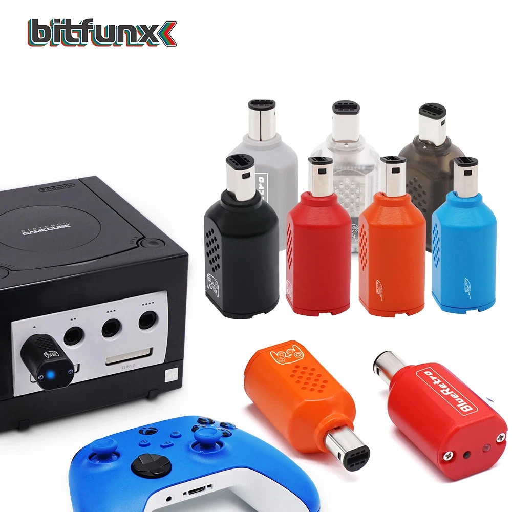 Беспроводной игровой контроллер RetroScaler BlueRetro с мотором, адаптер для консоли GameCube для PS3 PS4 PS5, переключатель Joycon 8bitdo, контроллер