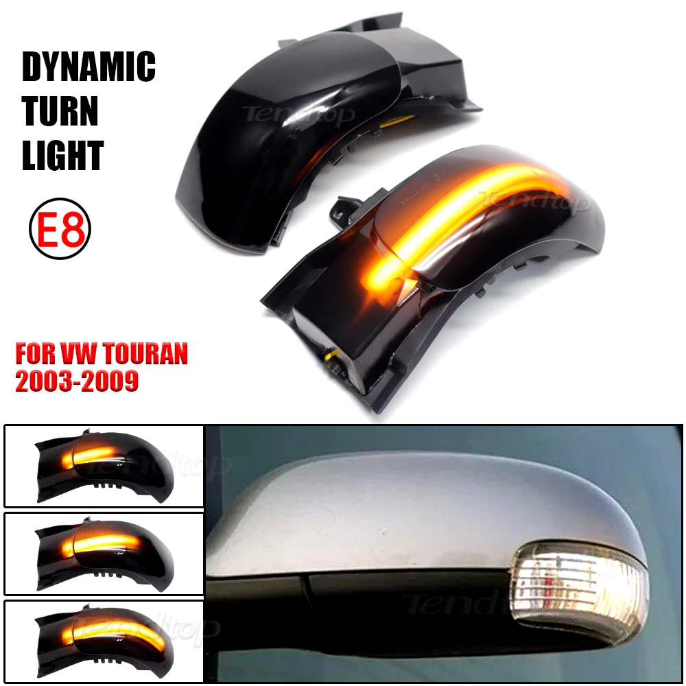 

LED-индикатор поворота для VW Touran, 2003, 2004, 2005, 2006-2007, 1T1, 1T2, для 2008 заднего вида, динамичессветодиодный