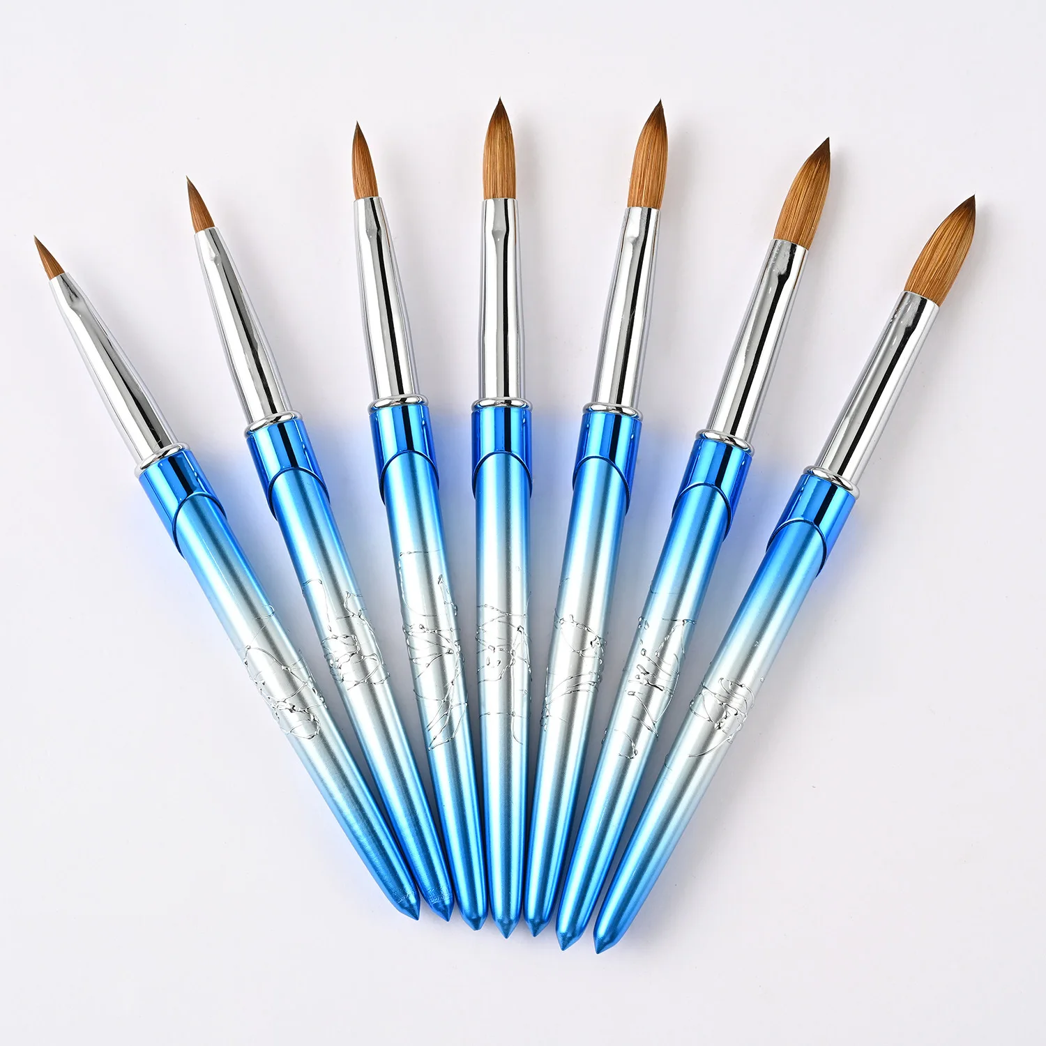 Kolinsky Acrylic Nail Brush Manicure Tools Nail Art Brush Painting Drawing Nail Pens UV Gel Polish Extension Builder