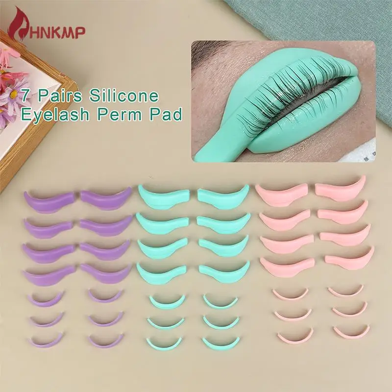 

7 Pairs Eyelash Perming Pads Silicone Eyelashes Perming Curler Reusable Lash Lift Shield Pads Eyelash Lifting Tools