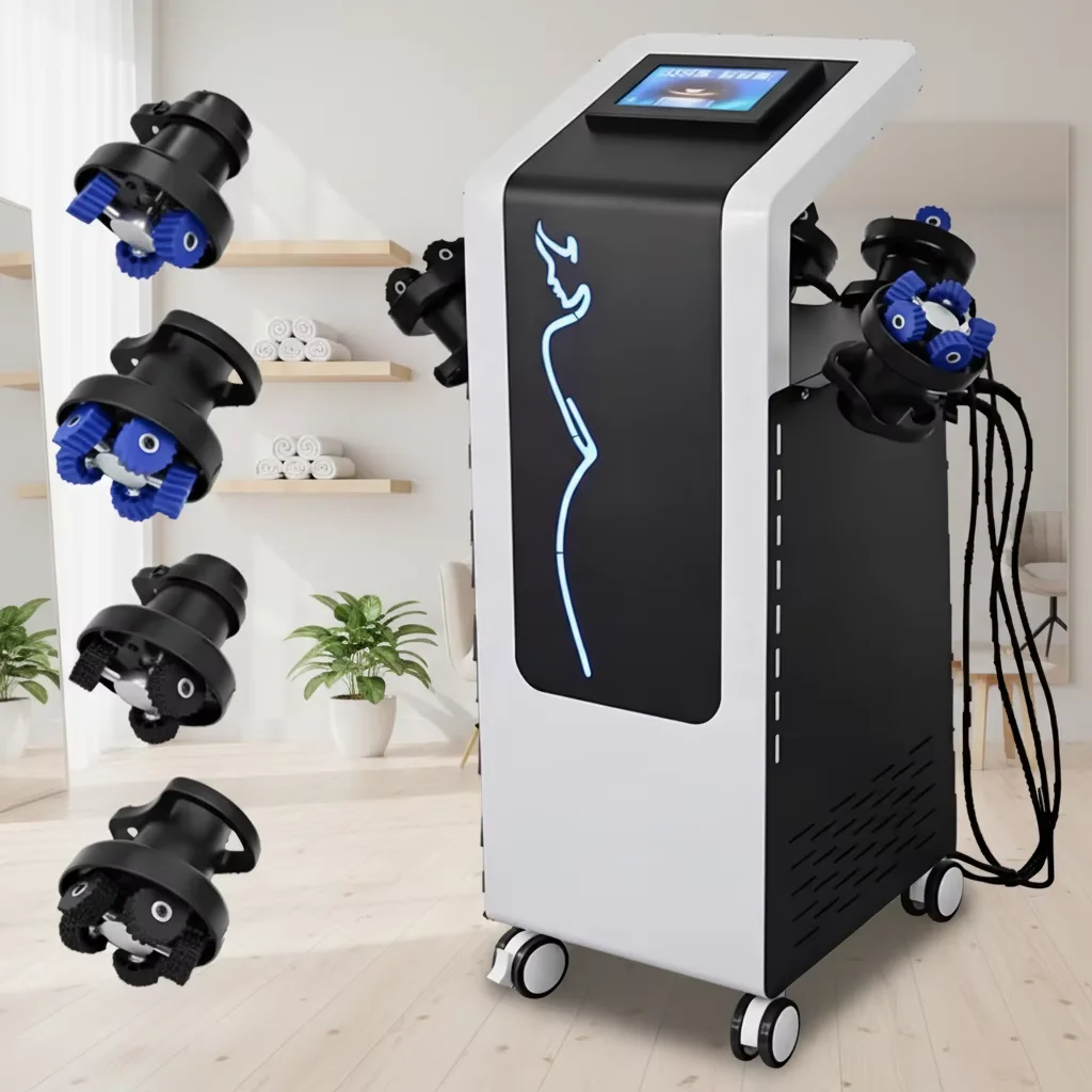 새로운 G9 진동 마사지기는 내장형 바디 롤러, 360도 회전 기능을 갖추고 있습..