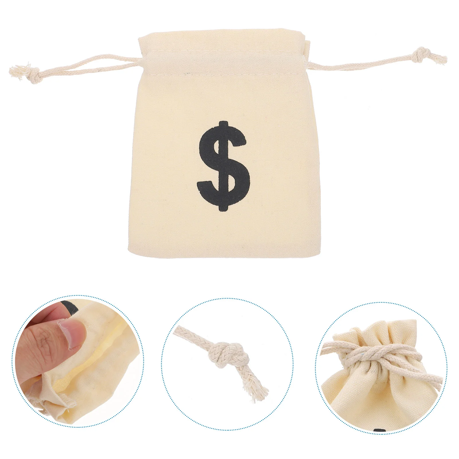 

Dollar Sign Pattern Drawstring Bags Party Gift Bags Pirate Props Party Gift Bank Robber Pirate Role Party Prop