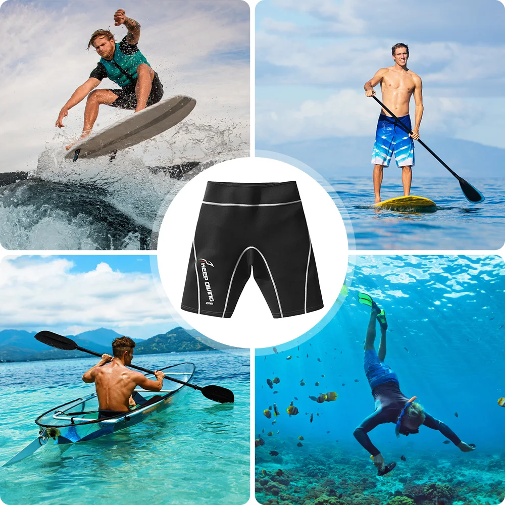 Neoprene Wetsuits Shorts Diving Wet Suit Trunks for Swimming Aerobic Surfing Snorkeling Sauna Sweat Size S-XL 2mm