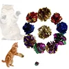 6Pcs Mylar Crinkle Foil Balls Cat Kitten Sound Play Toy Crackle Paper Rustle 2