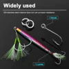 FishTrip Fishing Split Rings 30~200Pack Stainless Steel Heavy Duty Saltwater Lure Hook Fishing Connector Terminal Tackle 5