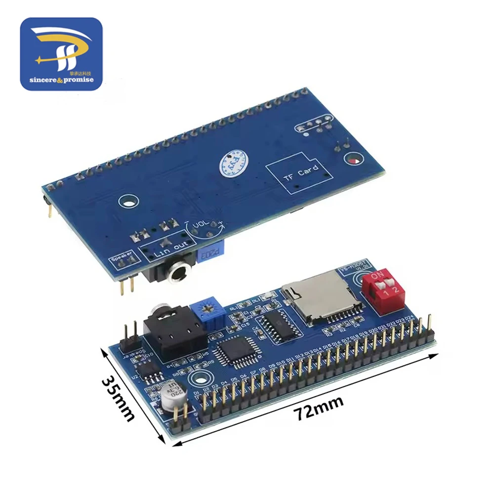 Enhanced MP3 Trigger Voice Player Module for DIY Projects and Advertising
