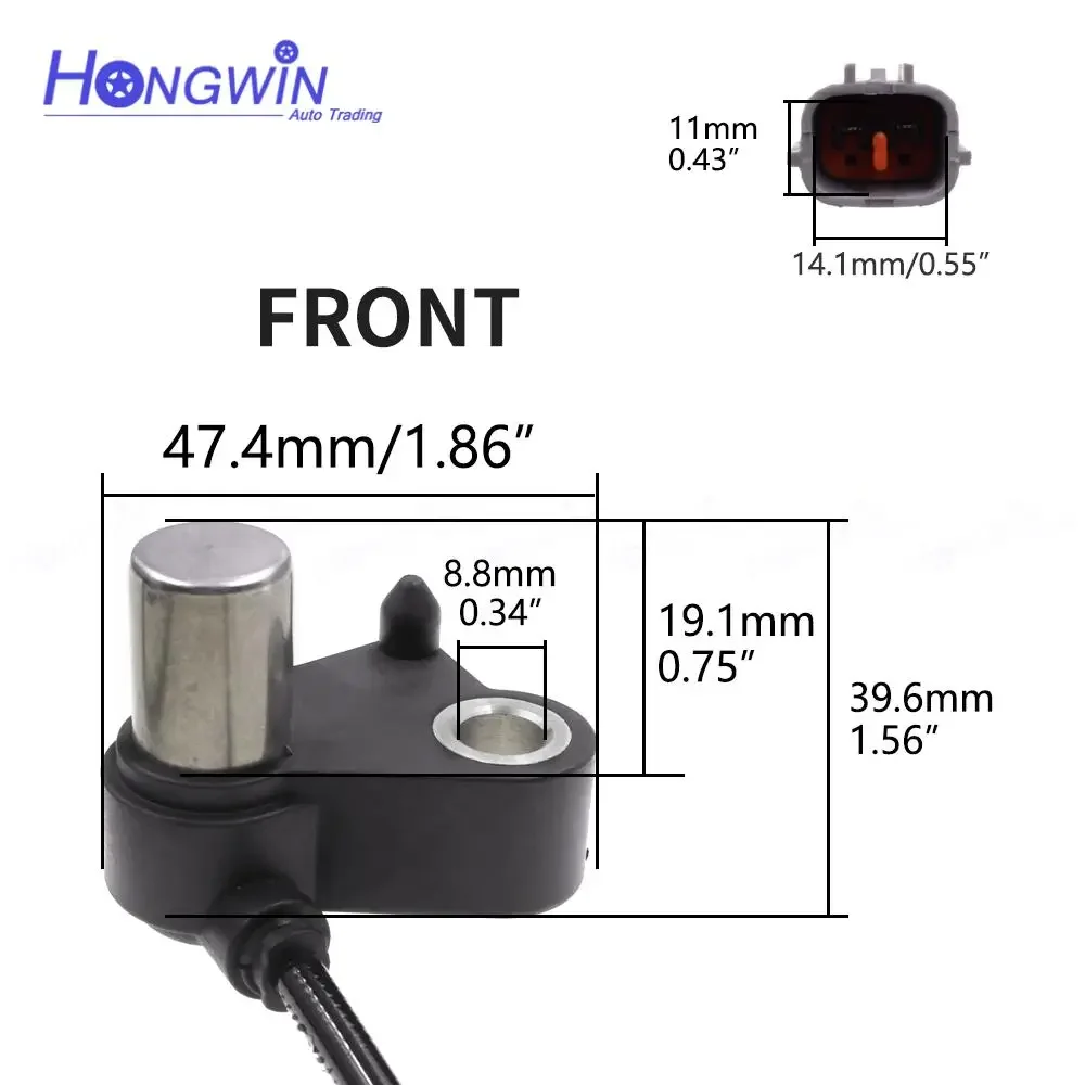 Front Rear Left Right ABS Speed Sensor For Mazda Protege 323 F S Peugeot Citroen B25D4370XG B25D4373XG B25D4371YB B25D4372YB