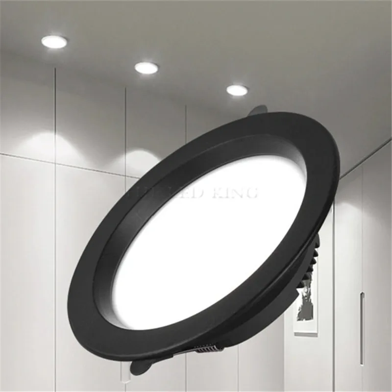 Led Downlights 5W 9W 12W Led Ceiling Light 15W 18W Recessed Down Light Round Panel 220V LED Spot Indoor Lighting