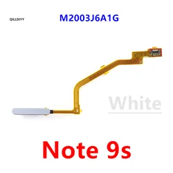 Fingerprint Sensor Flex Cable for Home Button and Menu Return Key (Note 9s  White)