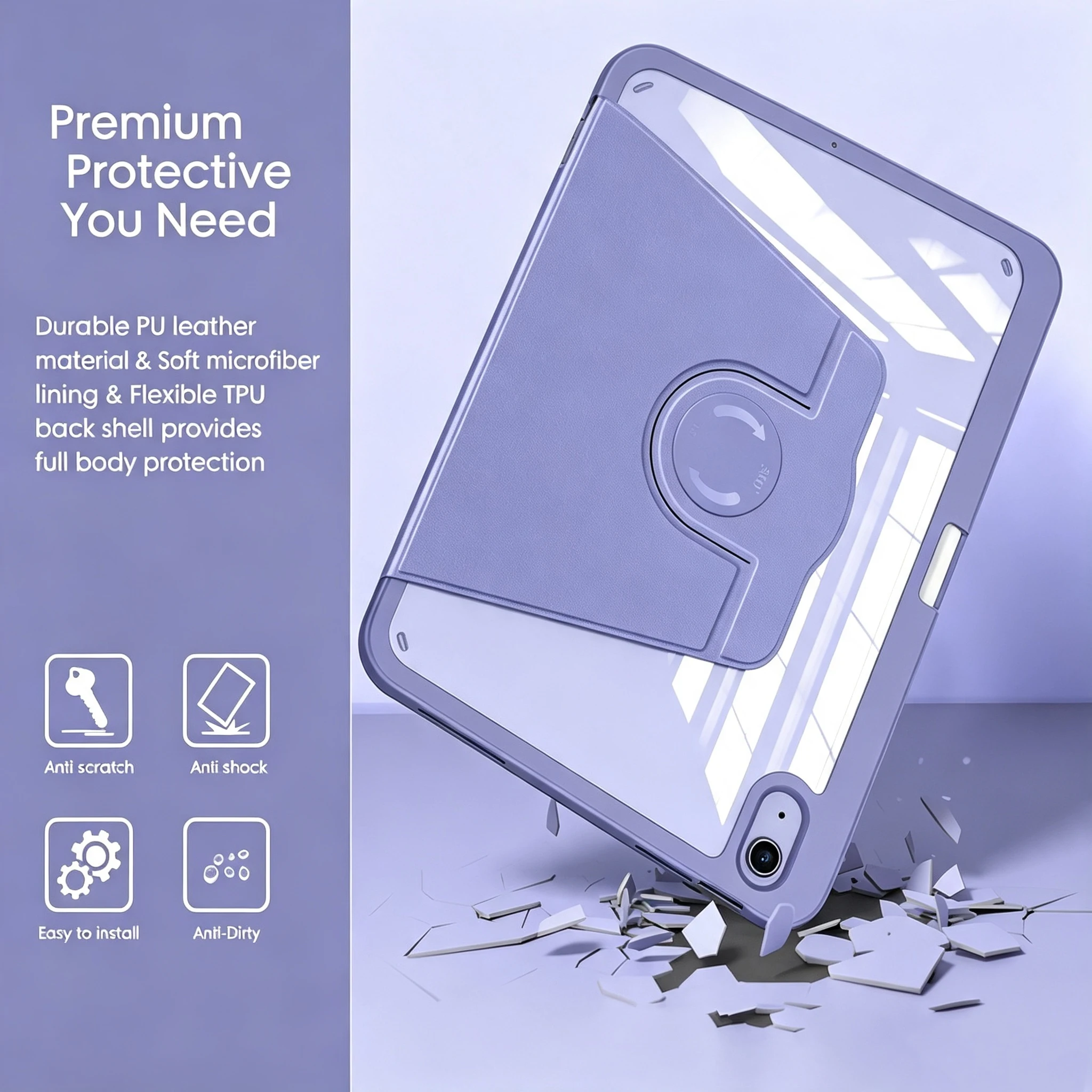 360° Rotating Tablet Case