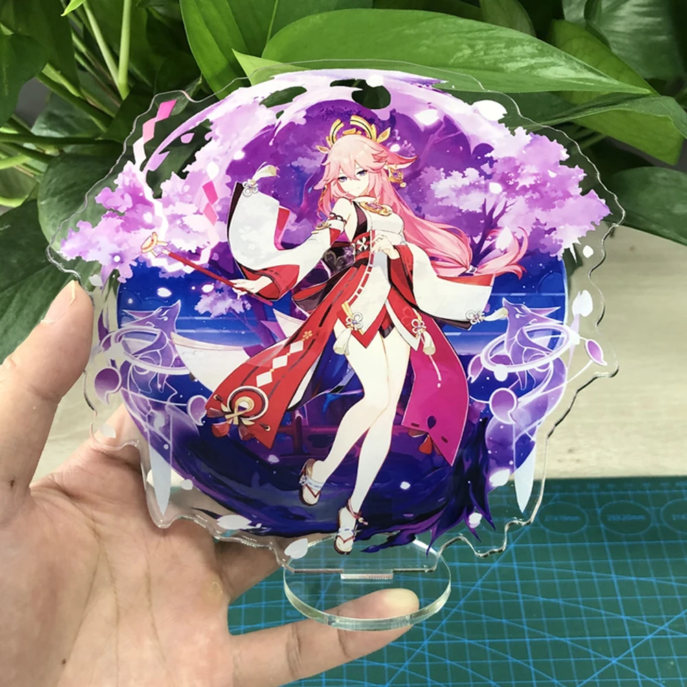 

Game Genshin Impact Ayato Shogun Figure Acrylic Stand Character Zhongli Hutao Xiao Model Plate Collection Gift Props