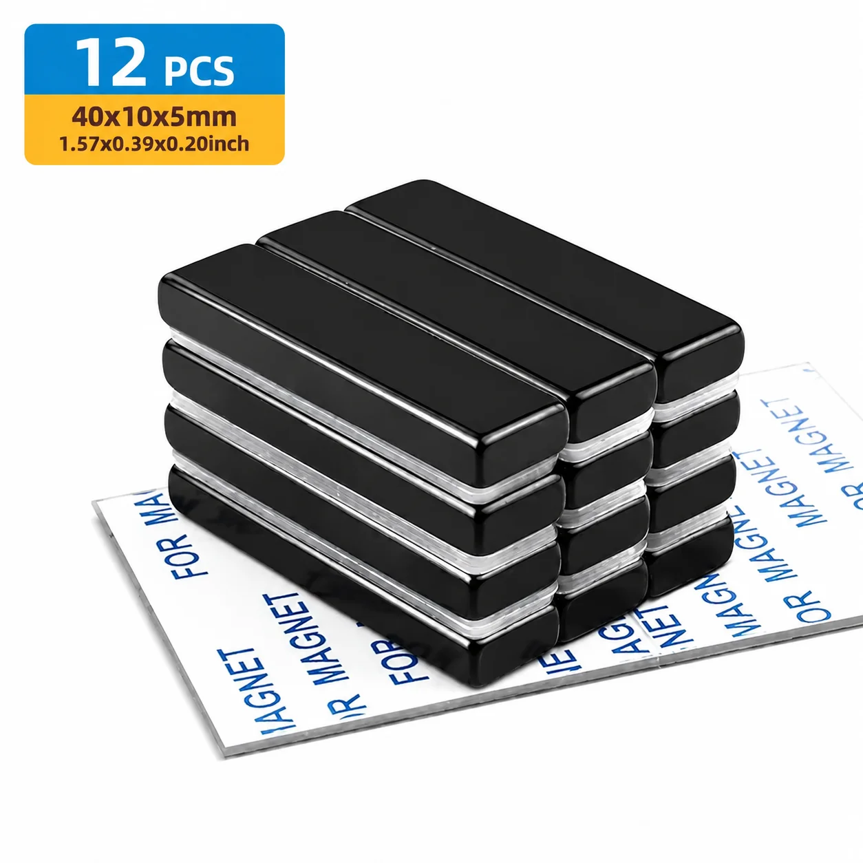 Versatile Strong Rectangular Bar Magnets