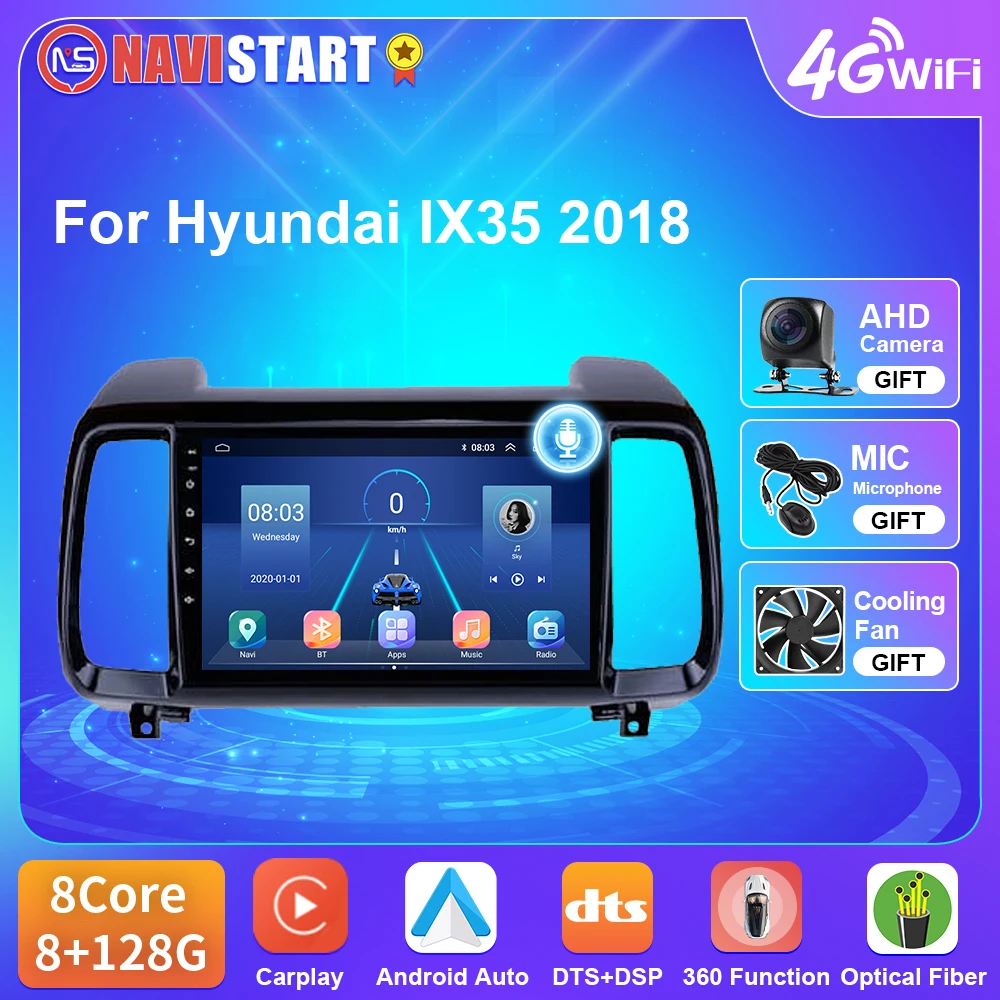 

NAVISTART Car Radio Navigation For Hyundai IX35 2018 No 2din Autoradio Video DSP Player SWC Multimedia Carplay Android Auto