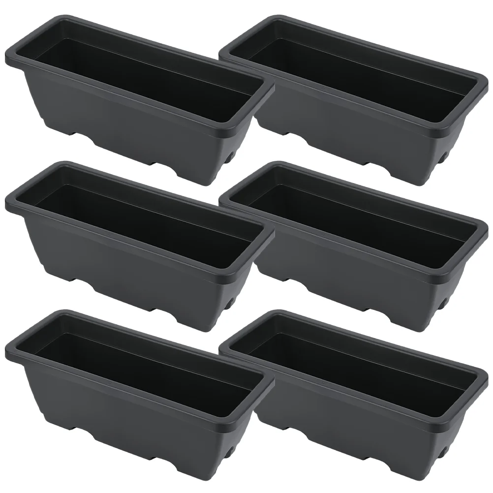

Planter With Tray Flowerpot Planter Bonsai Training Pot Flower Potted Plant Pot For Balcony Garden Courtyard Supply Boxes