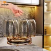 Rotating Cup Drying Rack Stand with 6 Hooks, Bottle Drainer Holder Glass Cup Spin Organizer for Kitchen Office Restaurant 5