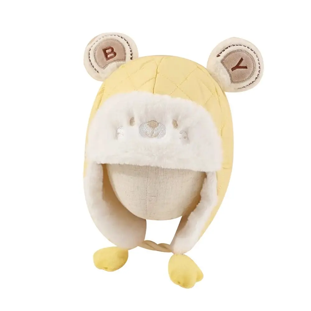 Cute Windproof Kids Winter Beanie Hat Cold Proof Fleece Wool Skiing Cap Soft Children Warm Cap Outdoors