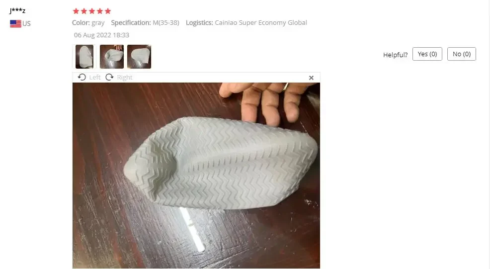 Description Picture 2 of itemSilicone WaterProof Snow Shoe Covers Reusable Rain Shoe Covers Unisex Shoes Protector Anti-slip Rain BootS Pads for Outdoor