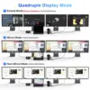MOKiN USB C Docking Station Dual HDMI Monitor Adapter USB C Hub 3 Monitors Adapter with 4K Dual HDMI Displayport VGA 100W PD 3.0 4