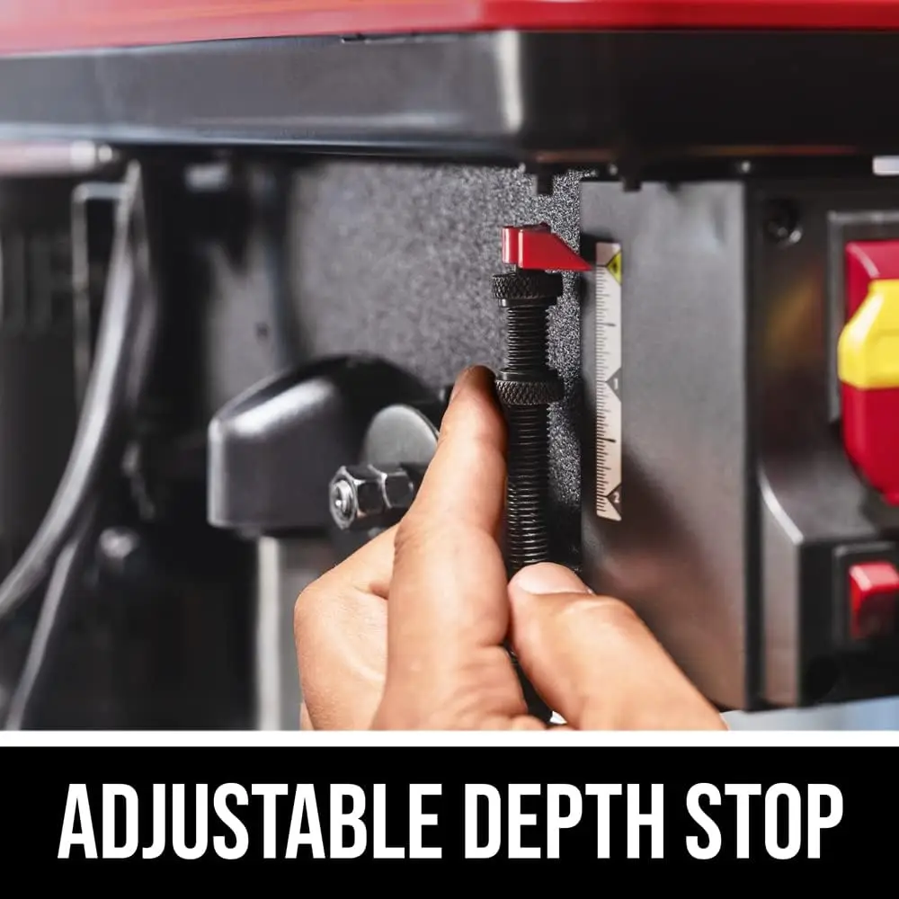 6.2 Amp 10 In. 5-Speed Benchtop Drill Press with Laser Alignment & Work Light - DP9505-00 5