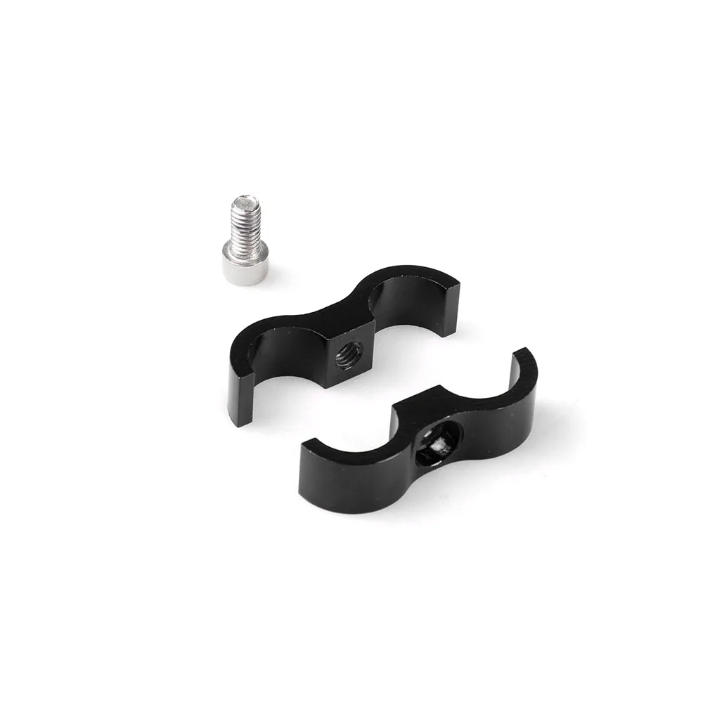 Hose Clamps Hose Separator Braided Rubber Hose Line Clamp Aluminum Anodized Line Separator Divider Clamp Kit AN4 AN6 AN8 AN10 AN12