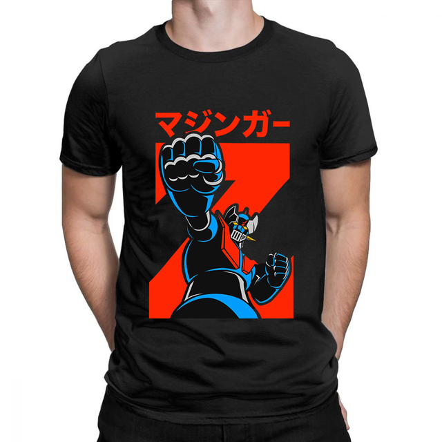 mazinger z t-shirts Men t shirt Harajuku fashion Printed Top Tshirt Unisex T-shirt Fashion Streetwear