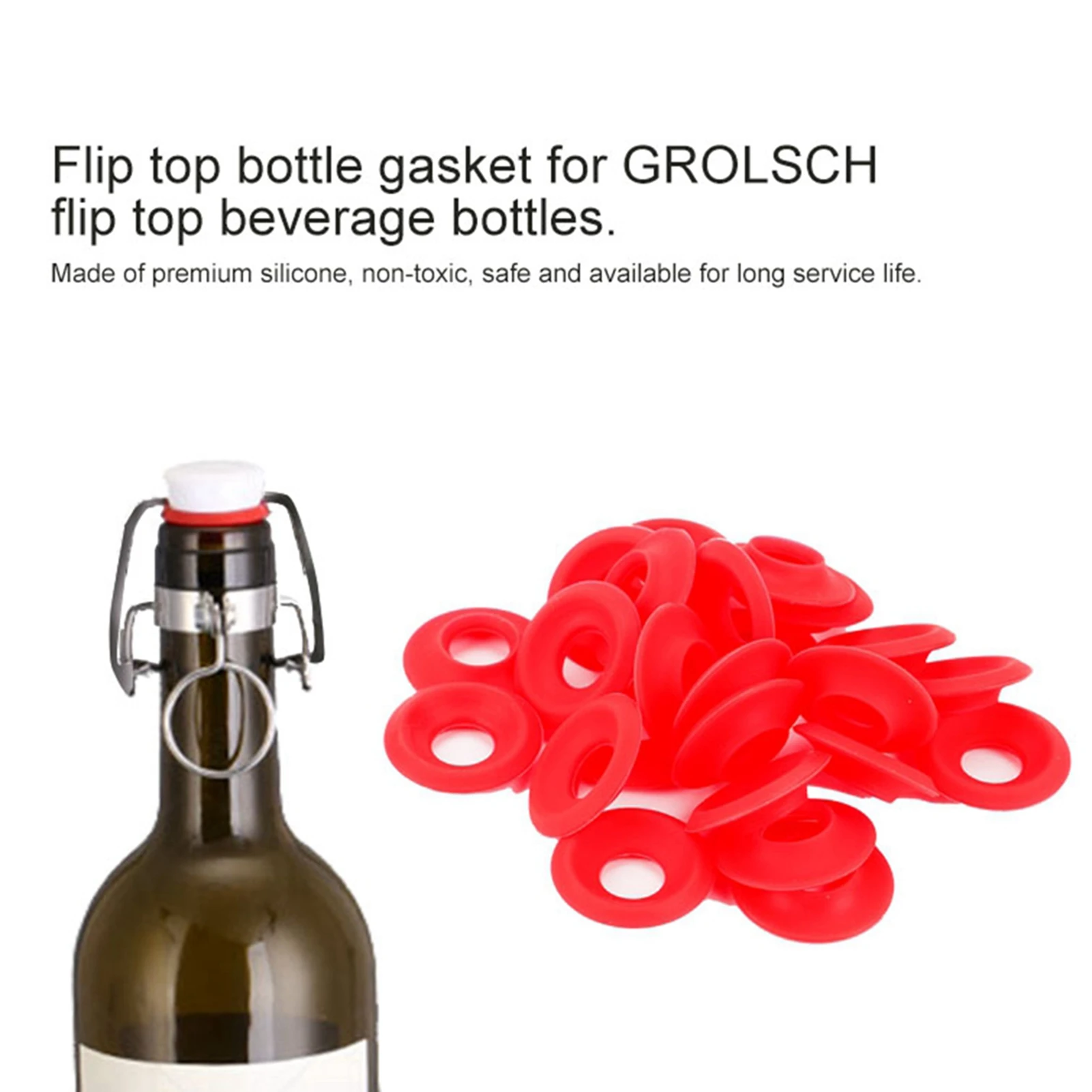 Grolsch Bottle Seals 25Pcs for Swing Flip Top Bottle Home Brew Beer
