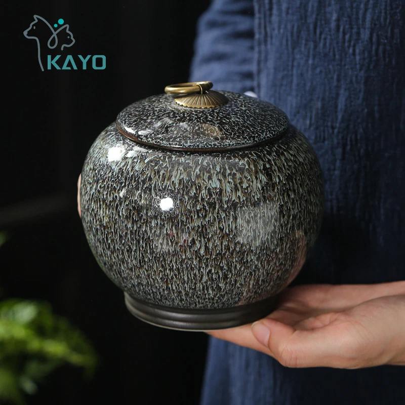 Cremation Urns for Human Ashes Pet Cat dog rabbit Place Funeral Small Animal Ceramic Urn coffin box keepsake