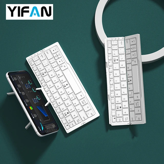 Combo de teclado y mouse Bluetooth ultrafino pequeño teclado inalámbrico  inalámbrico recargable portátil para tableta Android, teléfono celular