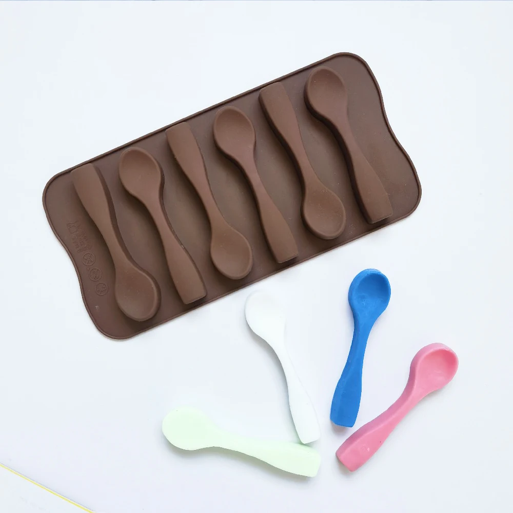 

Spoon Styling Silicone Mold Kitchen Spoon Baking Mold Chocolate Biscuit Candy Jelly DIY Kitchen Tools