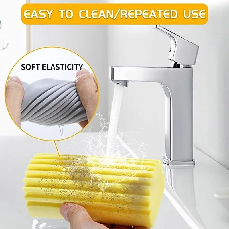 Damp Clean Duster Sponge Portable Cleaning Brush Duster For Cleaning Blinds  Glass Baseboards Vents Railings Mirrors Window - AliExpress