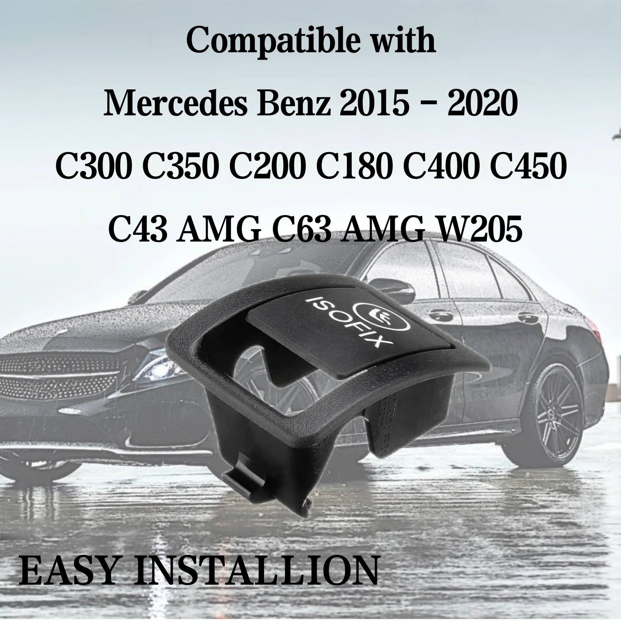 자동차 뒷좌석 앵커 ISOFIX 커버 어린이 구속 스위치, 메르세데스 벤츠 AMG W205 C 클래스 2015 2020 후크 버클, A2059200513