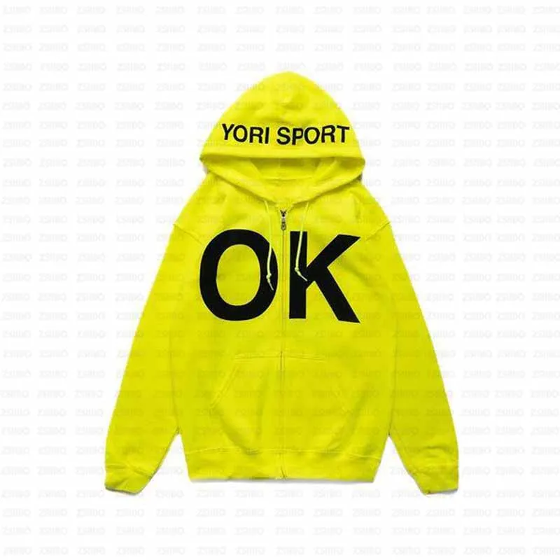 jeune ジップアップフーディ2024秋冬新作 Autumn Hoodie 2024 New Fashion Men Women Hooded Zipper