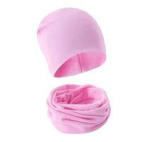 1-14Y automne hiver couleur unie doux chaud activités de plein air casquette écharpe pour filles et garçons infantile chapeaux ensemble enfants bonnets casquette 5